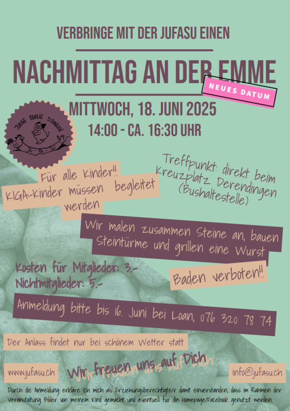 Besuch an der Emme - NEUES DATUM!