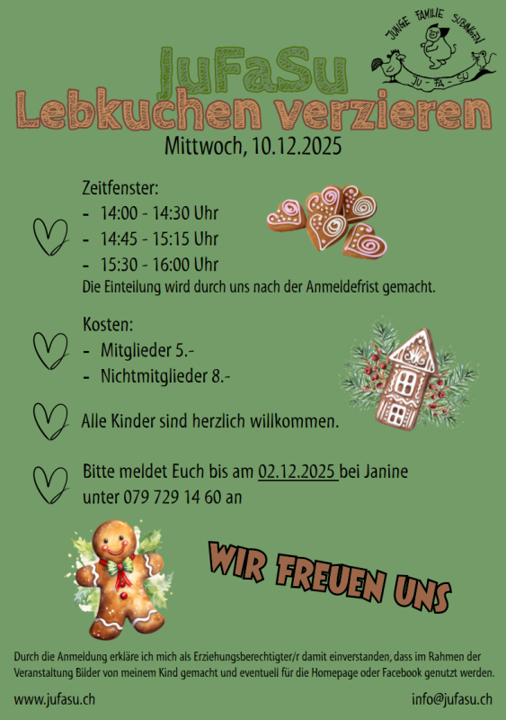 Lebkuchen verzieren