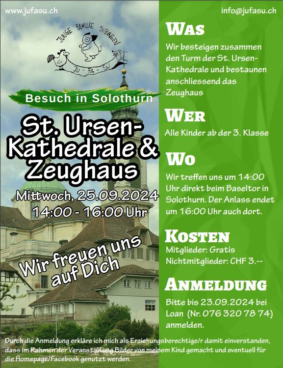 Besuch der St. Ursenkathedrale & Zeughaus